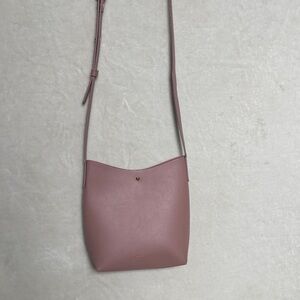 Samara Leather Mauve Crossbody Bag